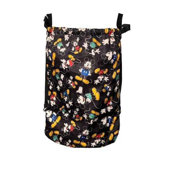Beautiful Disneyland Resort Black All Over Print Mickey Mouse Drawstring Backpac - Picture 2 of 8